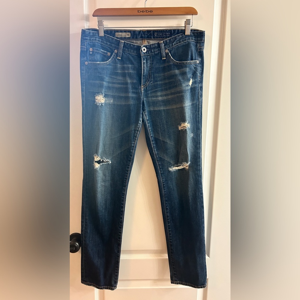 AG "Adriano Goldsmidt" Stilt Cigarette Leg/distressed Jeans - Sz 30R
